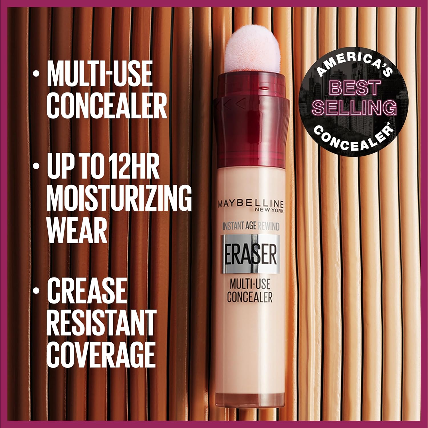Maybelline Instant Age Rewind Eraser Dark Circles Treatment Multi-Use Concealer, 120, 1 Count (Packaging May Vary) - Image 5