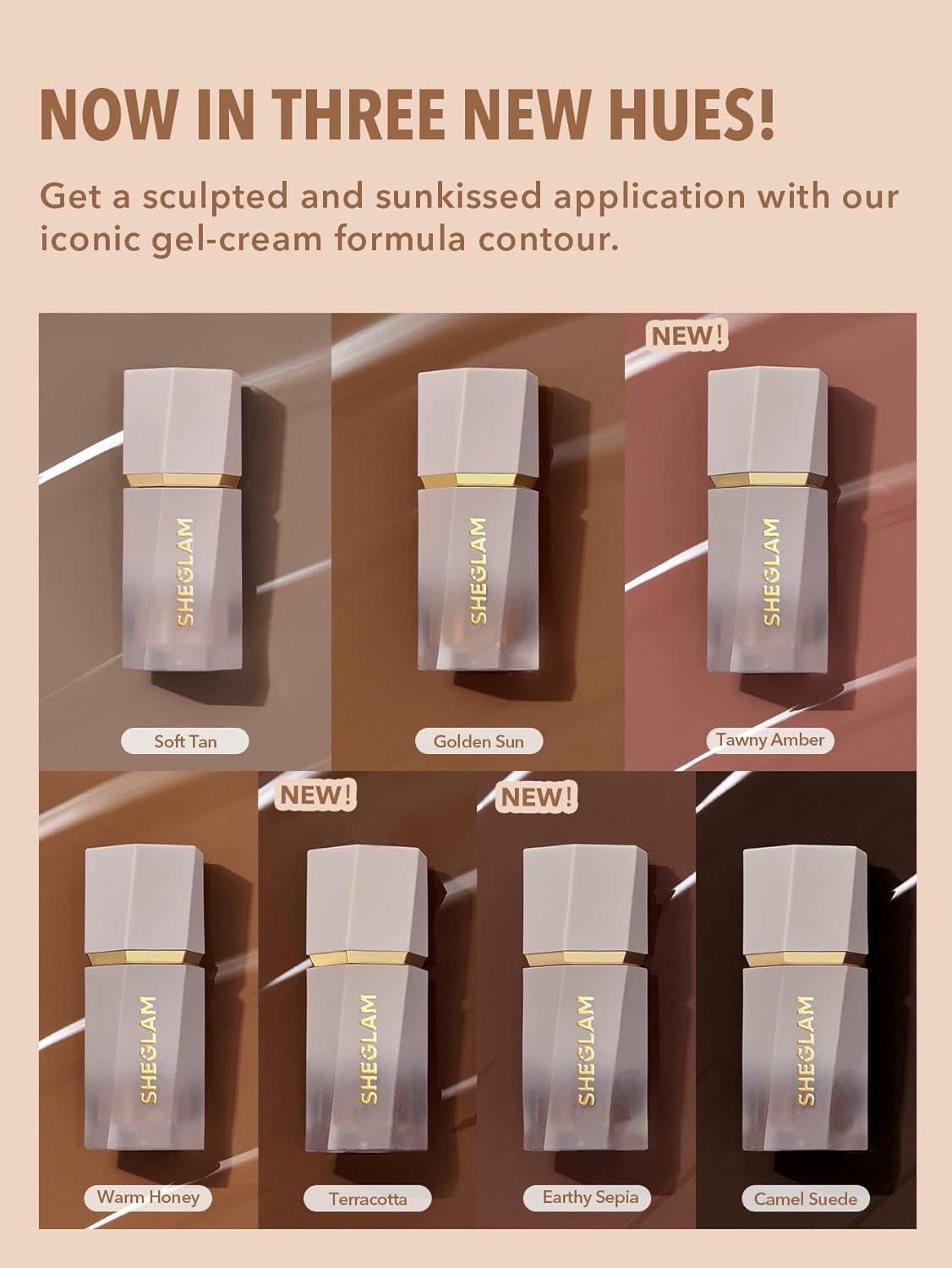 SHEGLAM Sun Sculpt Cool Toned Liquid Contour Stick Long Lasting Cream Bronzer Makeup - Golden Sun - Image 5