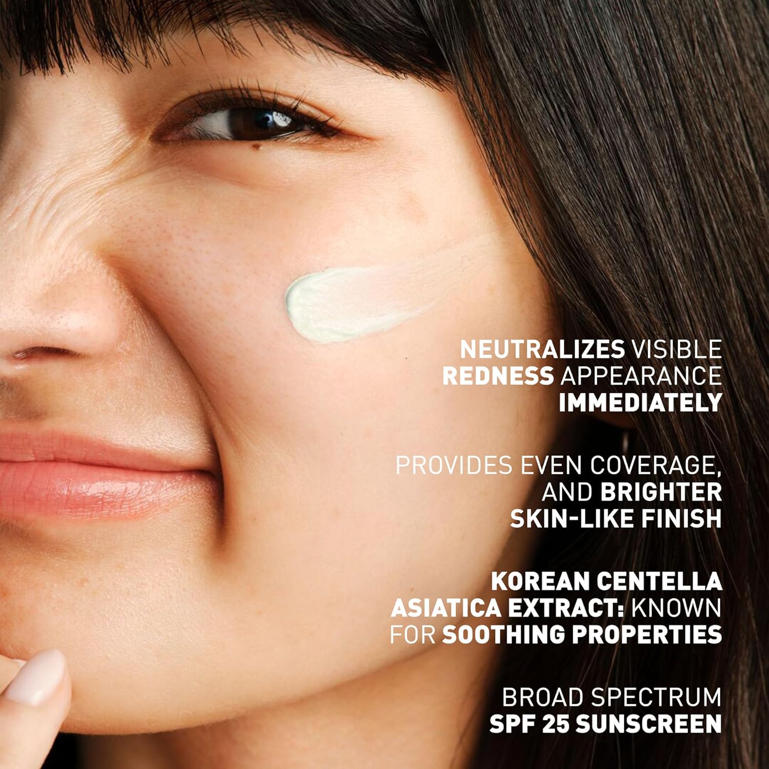 Erborian CC Red Color Correcting SPF 25 Green Pigment Cream, Neutralizes Redness, Calms Skin, Lightweight, Tone‑Perfecting Primer, Korean Skincare - Image 4