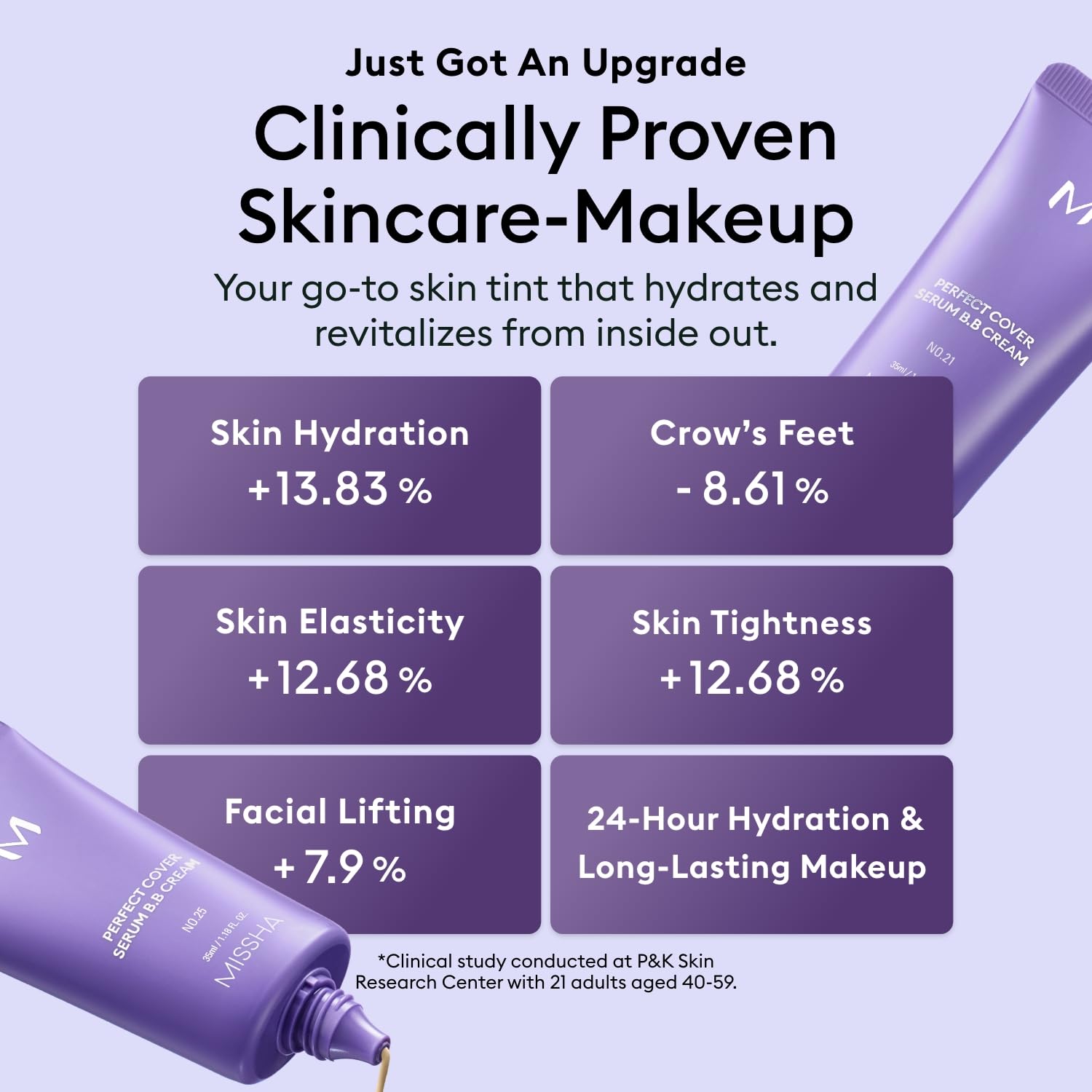 MISSHA M PERFECT COVER SERUM BB CREAM No.25 Warm Beige - Medium with Warm Undertone, BB Cream by Cardi B Pick, Skin Tint, Tinted Moisturizer, Skin Care Foundation Makeup, Korean Makeup,1.18 Fl oz - Image 6