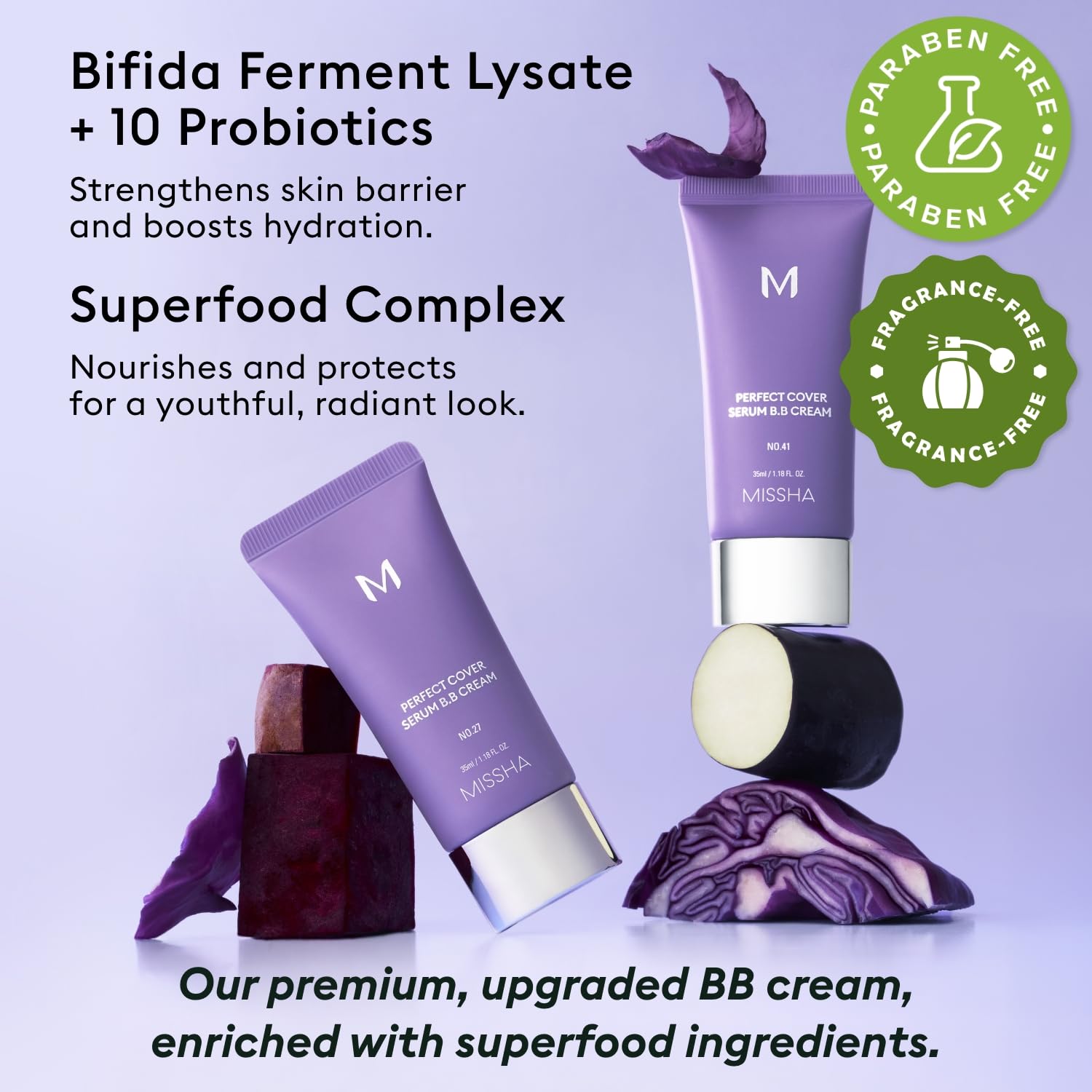 MISSHA M PERFECT COVER SERUM BB CREAM No.25 Warm Beige - Medium with Warm Undertone, BB Cream by Cardi B Pick, Skin Tint, Tinted Moisturizer, Skin Care Foundation Makeup, Korean Makeup,1.18 Fl oz - Image 7