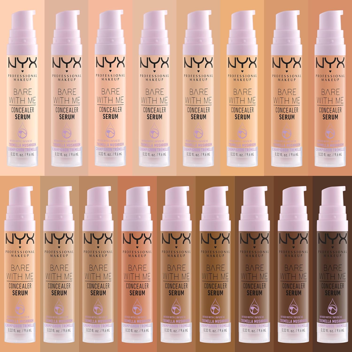NYX PROFESSIONAL MAKEUP Bare With Me Concealer Serum, Concealer Makeup For Up To 24Hr Hydration - Fair - Image 7
