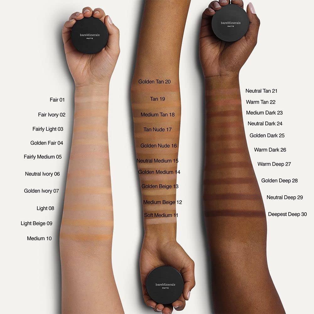 bareMinerals Original Loose Powder Foundation SPF 15, Clean Mineral Powder Face Makeup, Sheer-to-Full Coverage, Talc-Free, Non-Comedogenic, Vegan, Cruelty-Free & Dermatologist-Tested - Image 6
