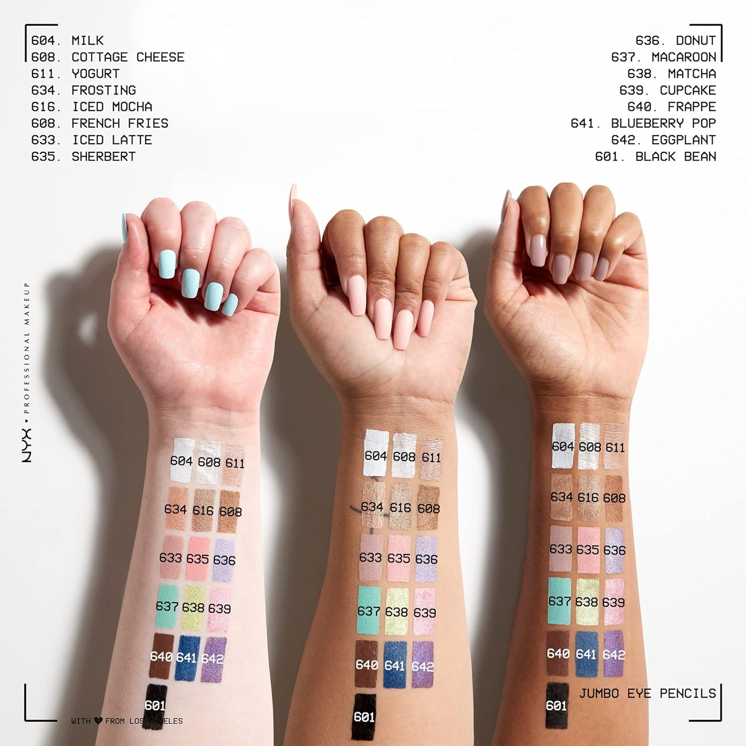 NYX PROFESSIONAL MAKEUP Jumbo Eye Pencil, Blendable Eyeshadow Stick & Eyeliner Pencil - Milk (White) - Image 6