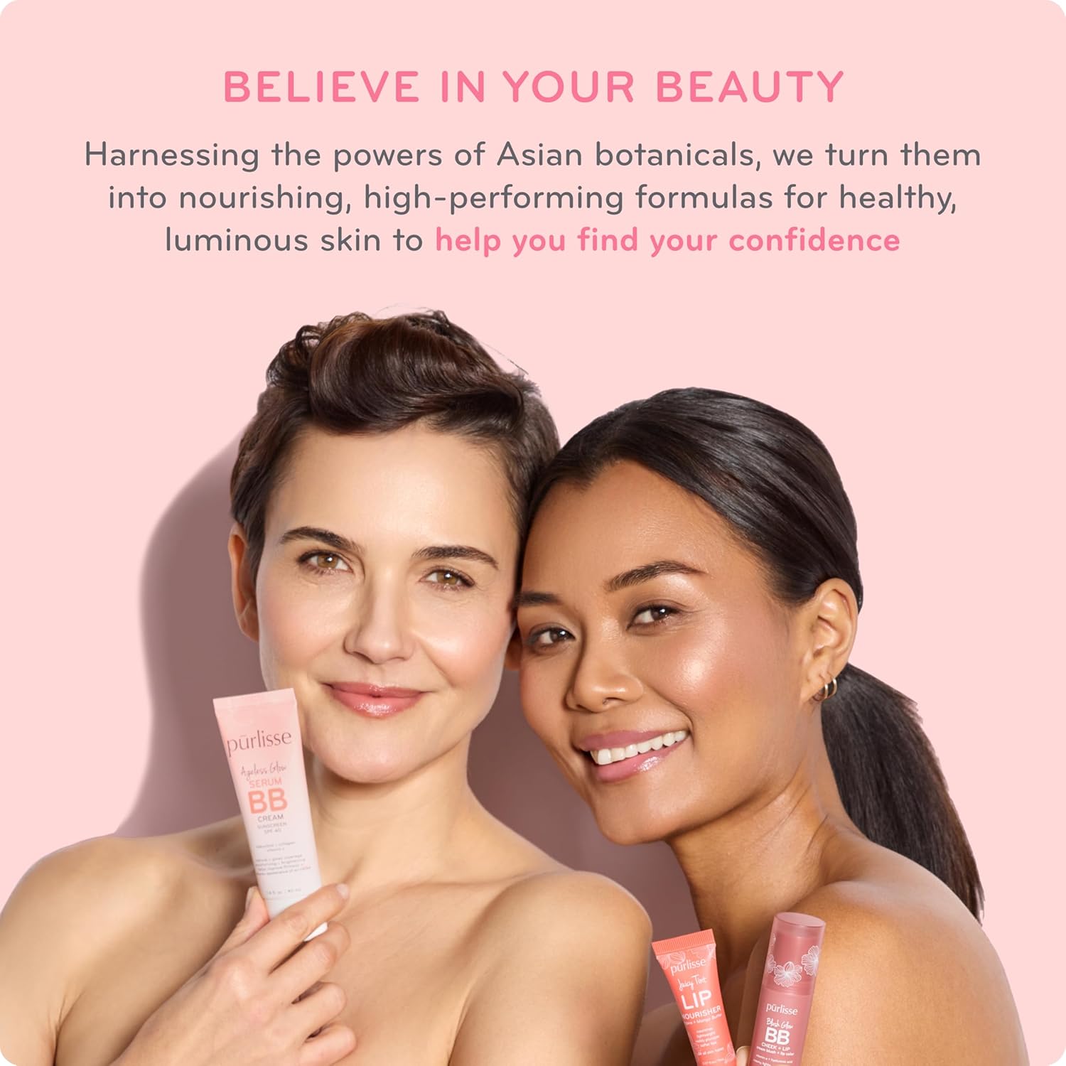 pūrlisse Youth Glow Vitamin C CC Cream with SPF 50 - Color Corrector Enriched with Sea Buckthorn, Vitamin C & Hyaluronic Acid - Boosts Radiance & Youthfulness - Paraben-Free - Light (1.4 oz) - Image 9