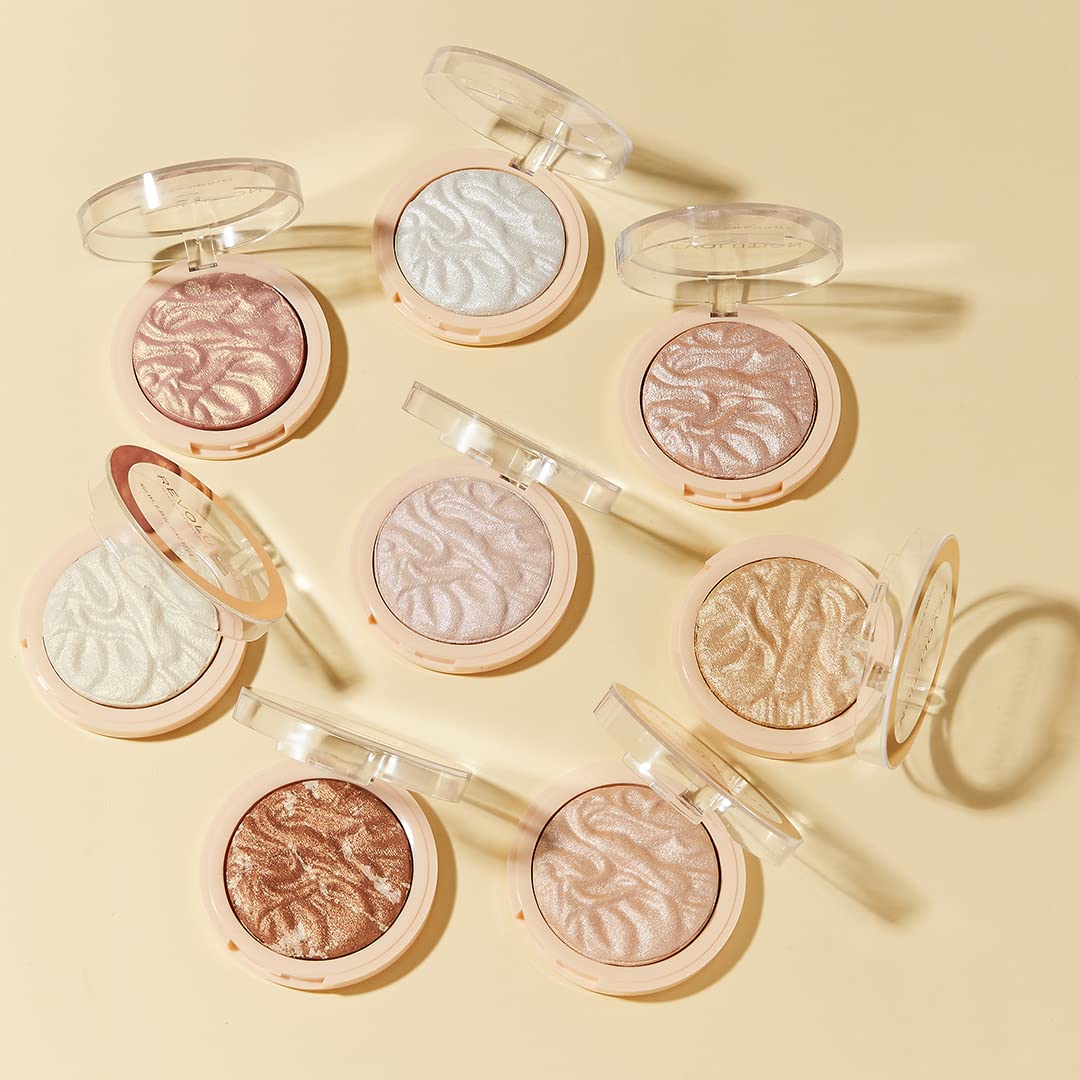 Revolution, Reloaded Pressed Powder Highlighter, Intensely Pigmented for a High Impact Dewy Finish, Raise The Bar, 0.22 Oz - Image 6
