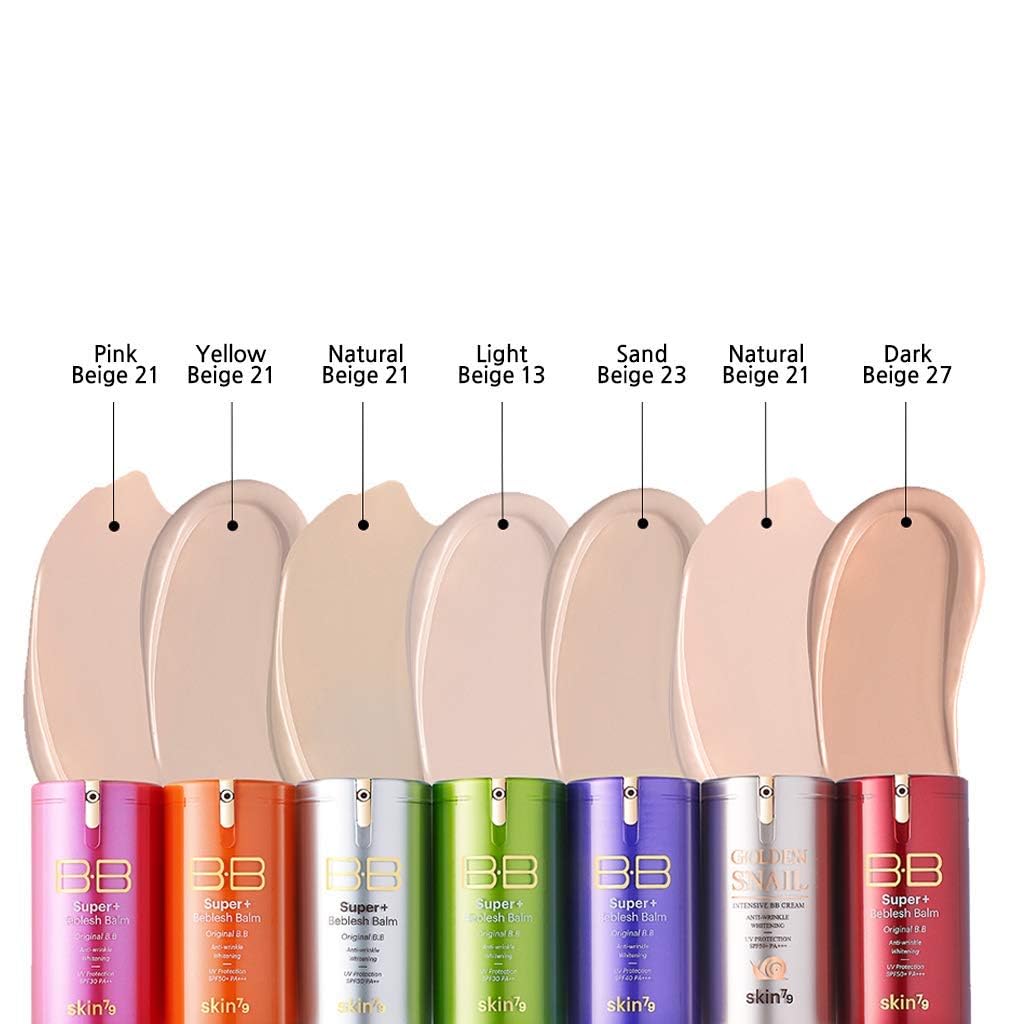 SKIN79 Gold BB Super Plus Beblesh Balm 40g 1 Pack - Made in Korea, US exclusive Version K Beauty Flawless Radiant Base Foundation Makeup Blemish Cover Tinted Moisturizer Natural 21 color - Image 6