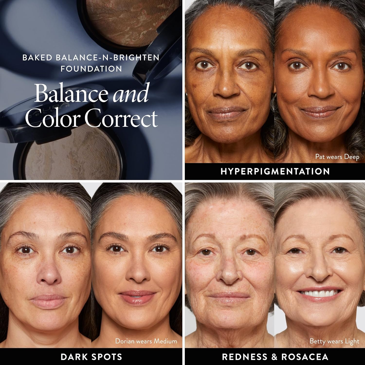 LAURA GELLER NEW YORK Award-Winning Baked Balance-n-Brighten Color Correcting Powder Foundation - Medium - Buildable Light to Medium Coverage - Demi-Matte Natural Finish - Image 7
