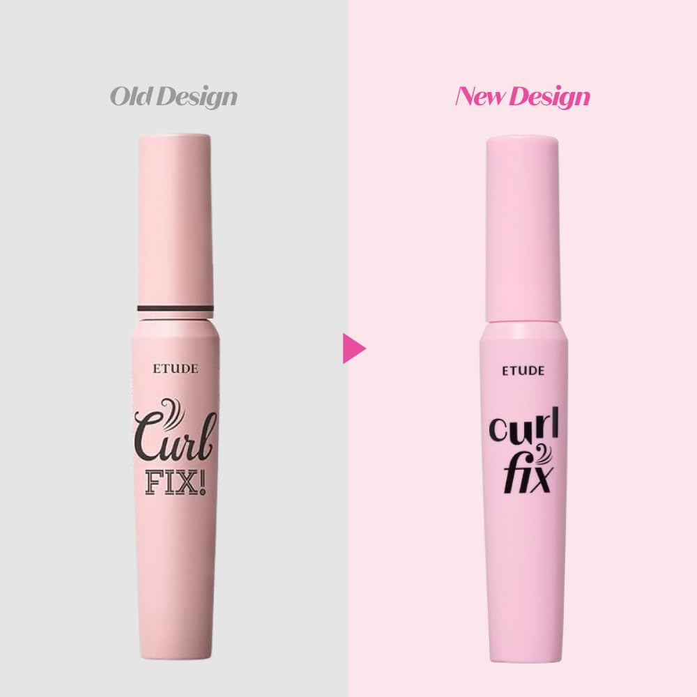 ETUDE Curl Fix Mascara Black 1+1 Set, Lash Mascara, Strong Curl Up, Long-Lasting, Waterproof, Light-Weight, Korean Makeup, Beauty, Vegan Certified (0.27 * 2 Fl Oz) - Image 2