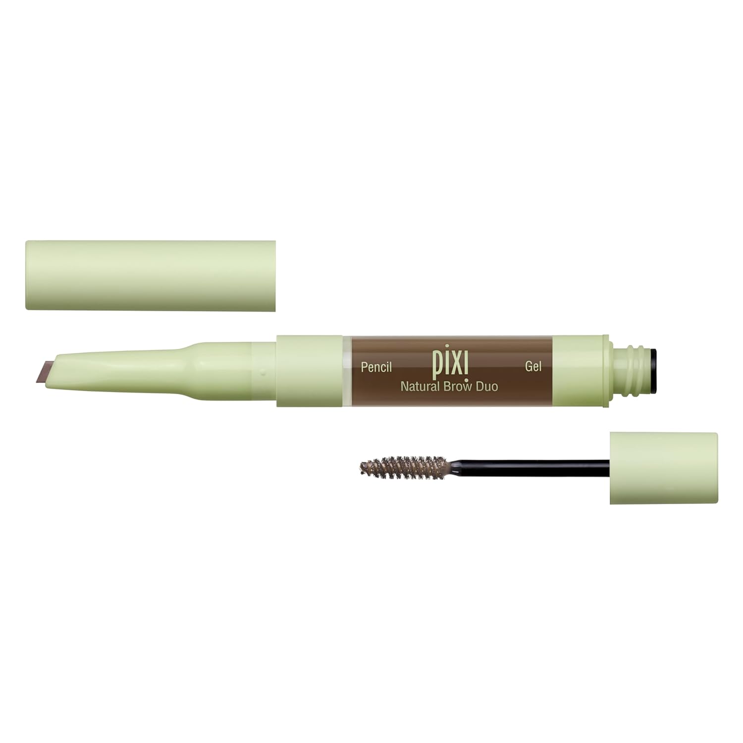 Pixi Natural Brow Duo - Natural Brown, Precision Pencil & Tinted Gel, Waterproof Brow Shaper for All-Day Hold, Paraben-Free, 0.2oz - Image 2