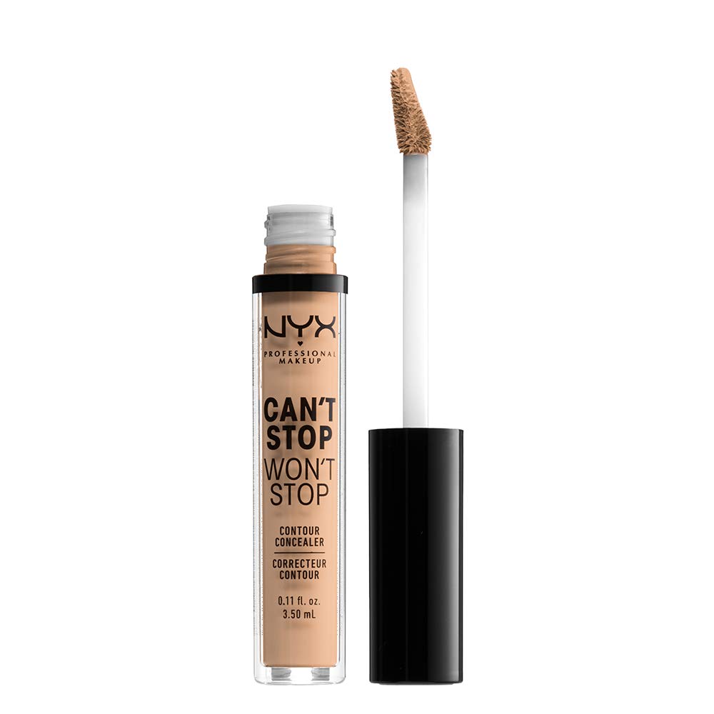 NYX PROFESSIONAL MAKEUP Can't Stop Won't Stop Contour Concealer, 24h Full Coverage Matte Finish - Natural - Image 2