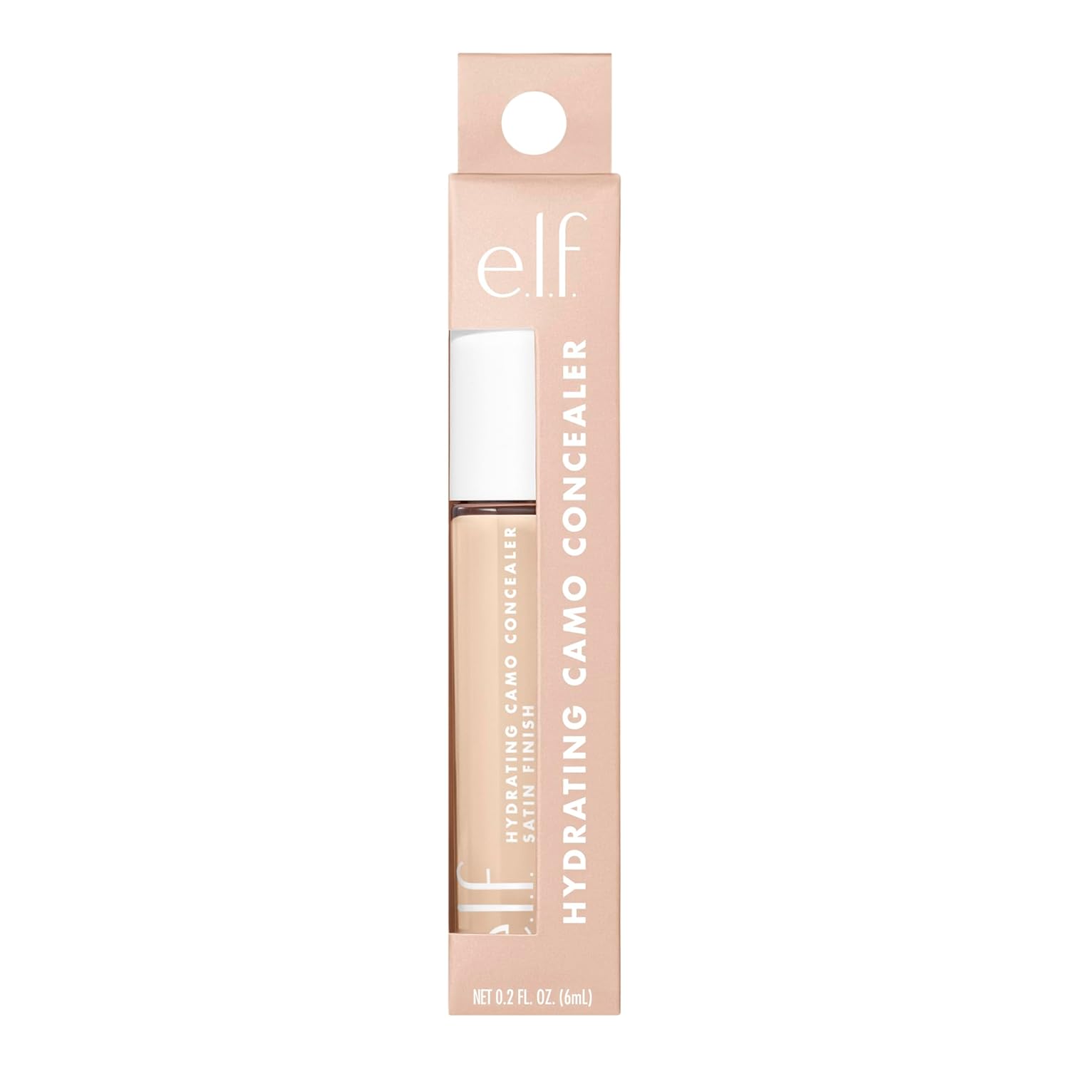 e.l.f. Hydrating Camo Concealer, Covers Blemishes & Under-Eye Circles, Full-Coverage & Delivers A Satin Finish, Vegan & Cruelty-Free, Light Ivory - Image 7