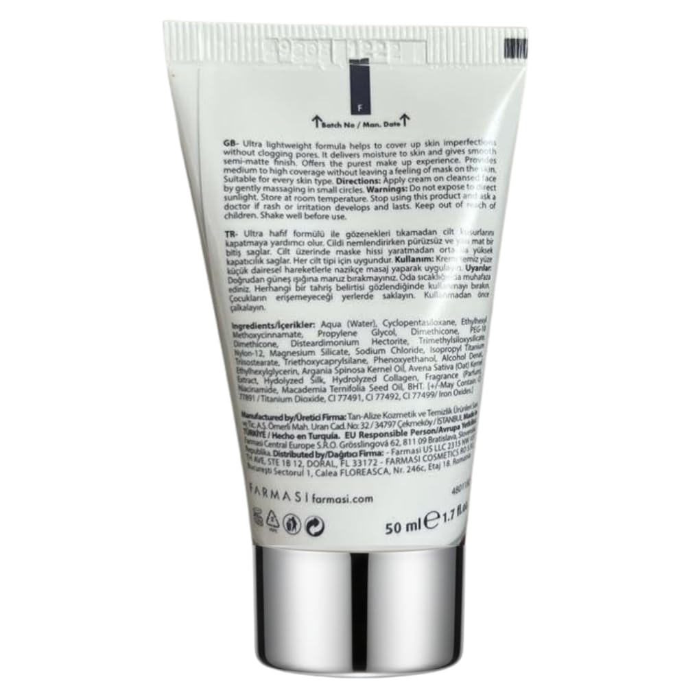 FARMASi BB Cream Beauty Balm, Tinted Moisturizer with SPF 15, Lightweight Matte Finish, Buildable Coverage Face Makeup, 1.7 fl oz, 02 Light to Medium - Image 10