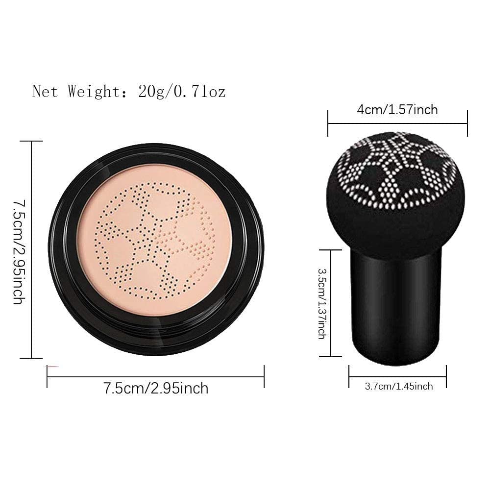 Air Cushion CC Cream Foundation Makeup, BB Cream Makeup, Color Correcting CC Cream, Tattoo Cover Up Makeup, Natural Full Coverage Foundation, Moisturizing Concealer Brighten,Even Skin Tone (Natural) - Image 10