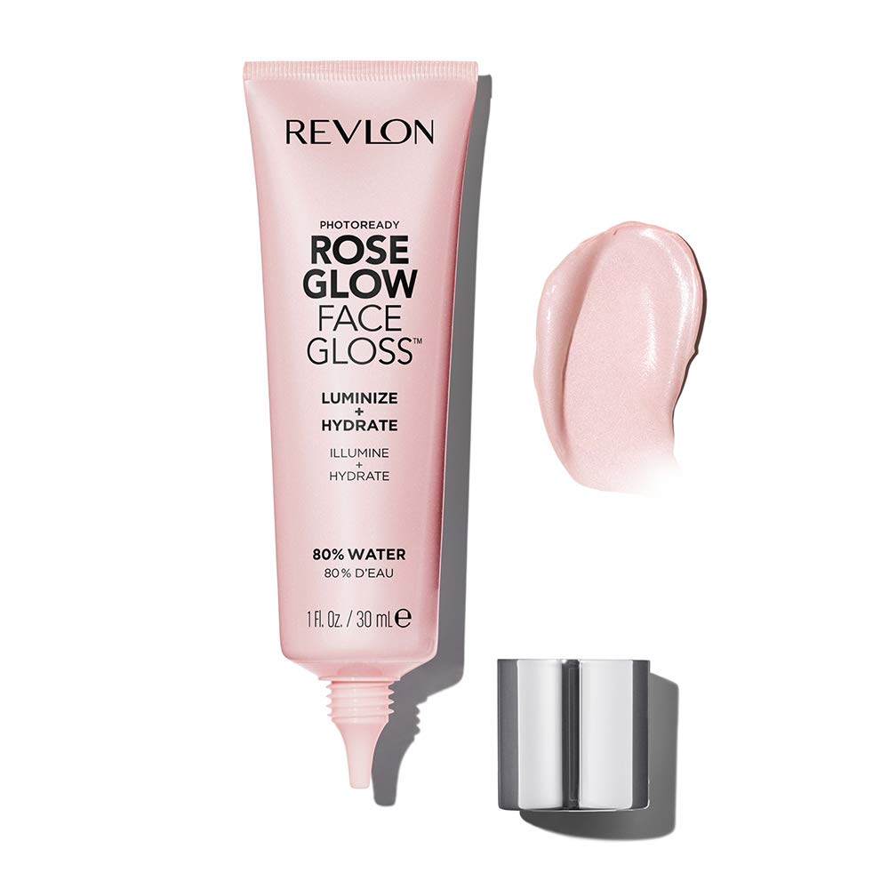Revlon PhotoReady Face Gloss Rose Glow Primer, Makeup for All Skin Types, Hydrates, Illuminates & Moisturizes, Infused with Glycerin & Olive Oil Extract, 80% Water, 1 Fl Oz - Image 14