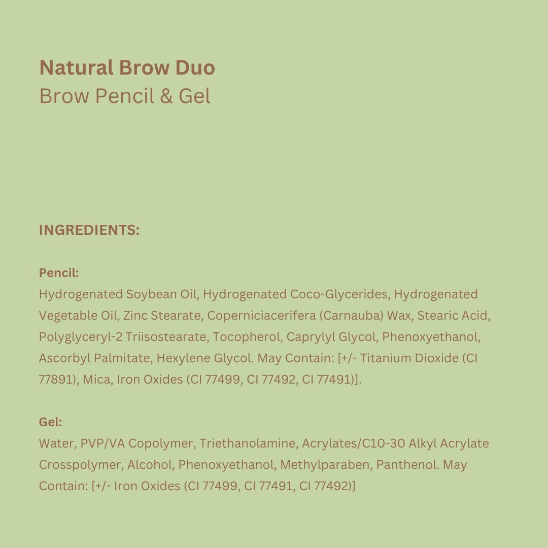 Pixi Natural Brow Duo - Natural Brown, Precision Pencil & Tinted Gel, Waterproof Brow Shaper for All-Day Hold, Paraben-Free, 0.2oz - Image 10