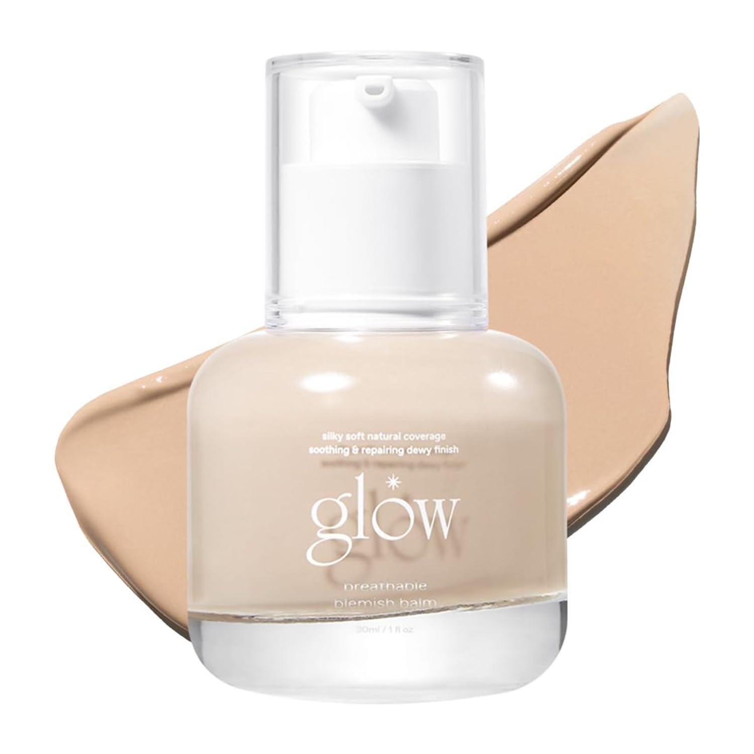 glow breathable blemish balm #one | medium-coverage bb cream & tinted moisturizer | skincare-like finish with green tea leaf water infusion | healthy radiant non-comedogenic | 1 fl oz - Image 2