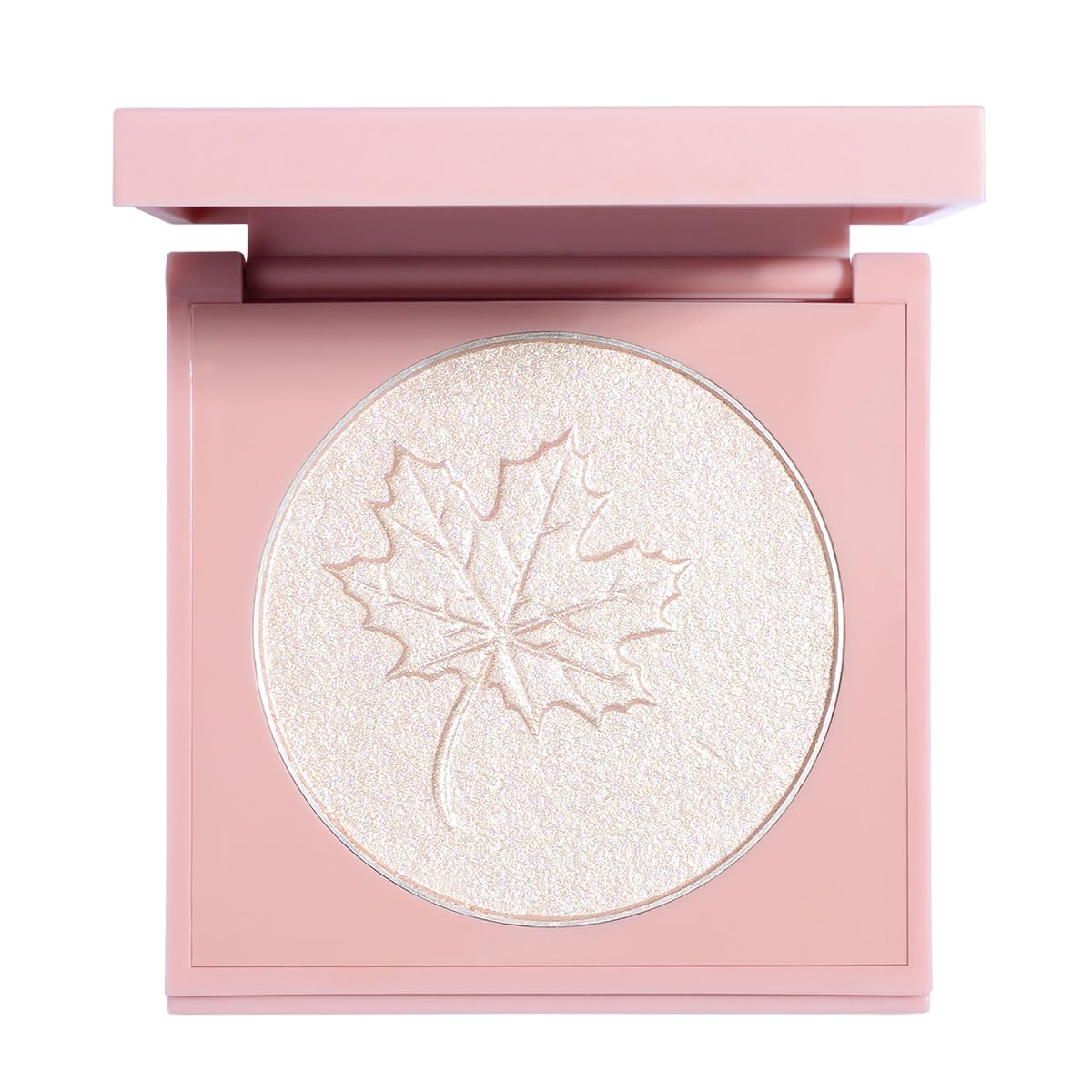 Highlighter Makeup Palette Highlighter Powder Glossy Glitter Highlight Makeup Palette come with mirror -Whtie Champagne - Image 3