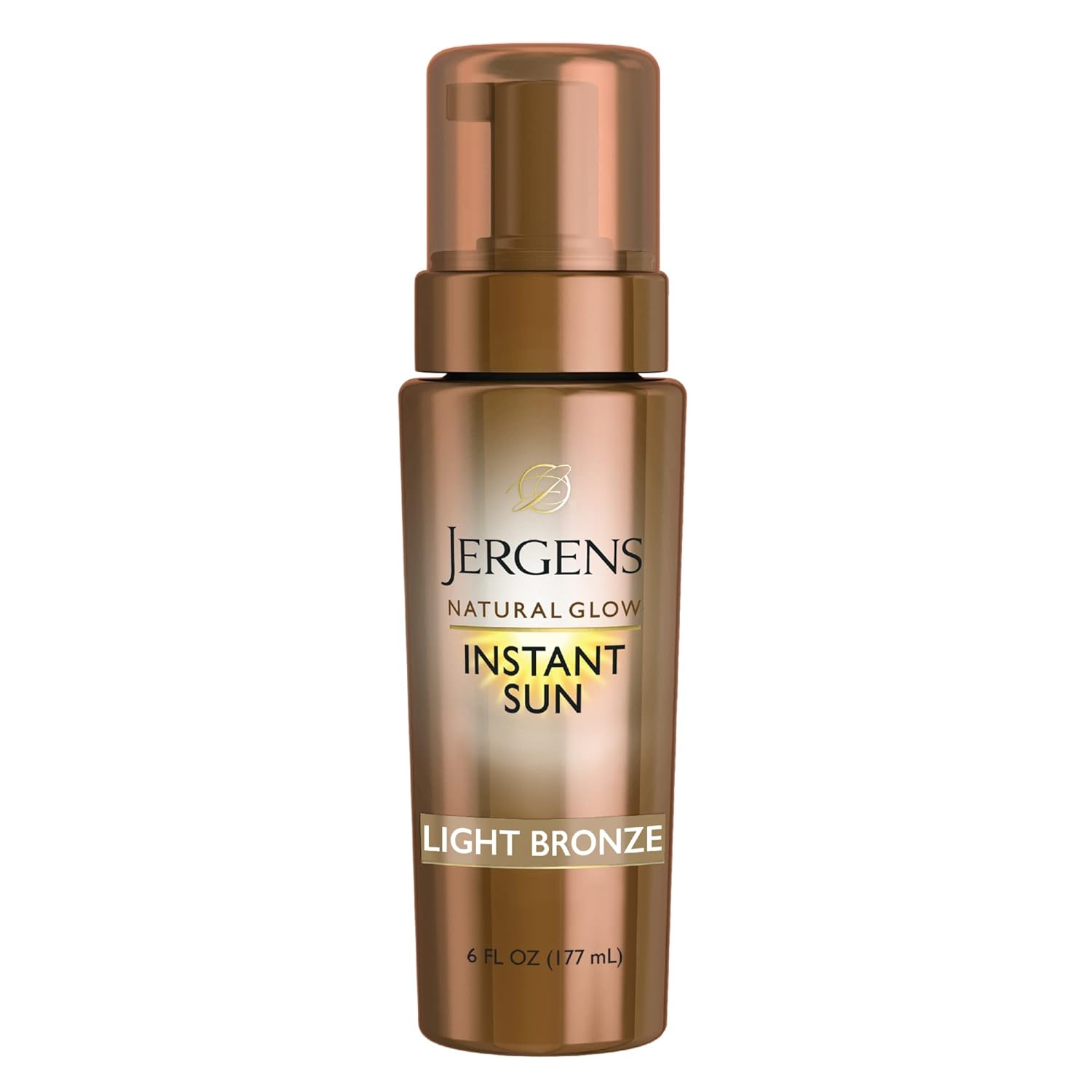 Jergens Natural Glow Instant Sun Body Mousse, Self Tanner for Light Bronze Tan, Sunless Tanning Body Bronzer for Natural Looking Color Instantly, 6 Oz - Image 2