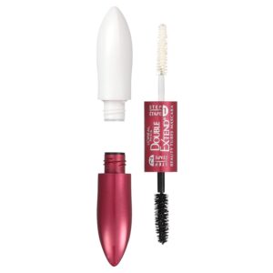 L’Oreal Paris Makeup Double Extend Tubing Mascara, Lengthening 2 Step Mascara, Smudgeproof, Blackest Black