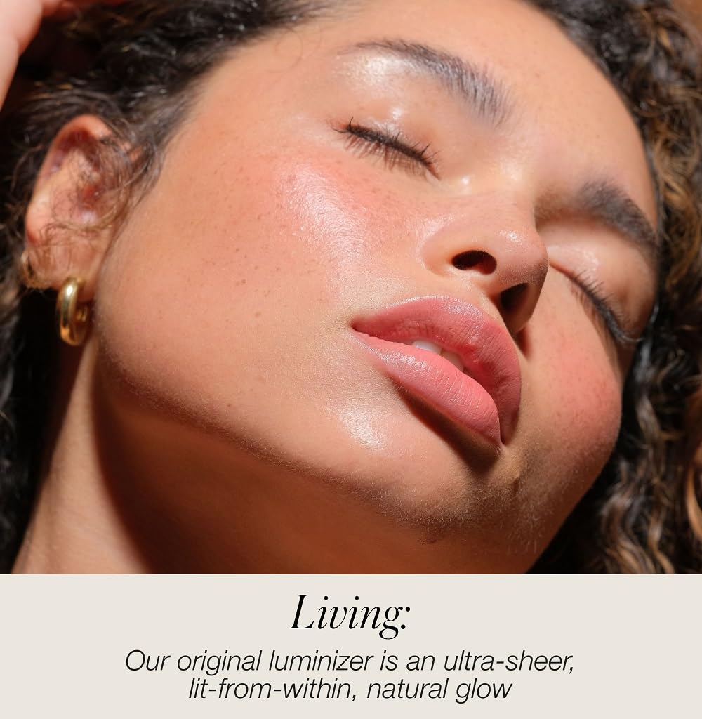 RMS Beauty Luminizer – Natural Cream Highlighter, Lightweight Radiance Enhancer, Buildable Glow for Face & Body, Hydrating, 0.35 oz - Image 6