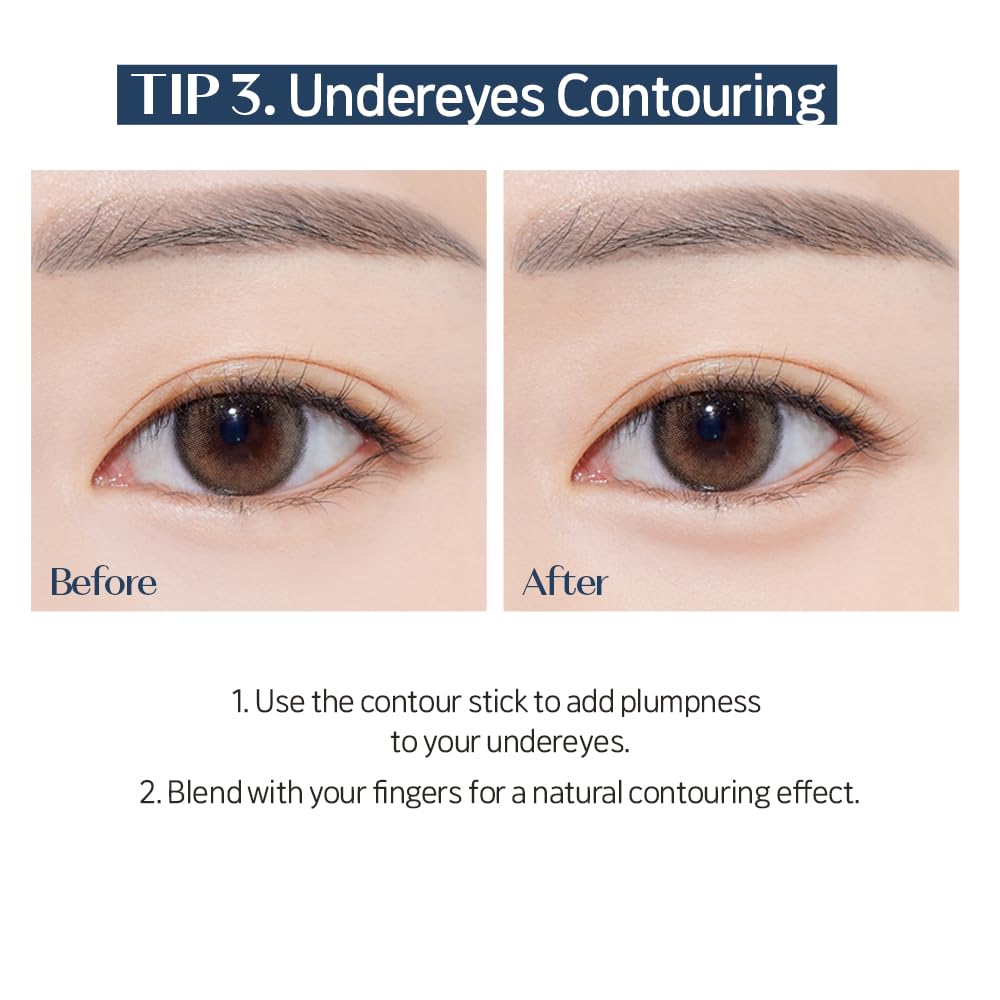 ETUDE Reborn Maker Contour Stick Bronzer - Cool Toned | Naturally Sculpting & Define | Creamy Formula for Seamless Blending | Multi-purpose Contour Stick for face | Korean Makeup, Kbeauty - Image 6