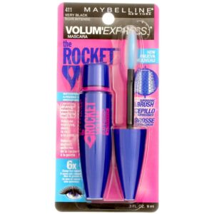 Maybelline New York Volume’ Express The Rocket Waterproof Mascara, Very Black [411] 0.3 oz
