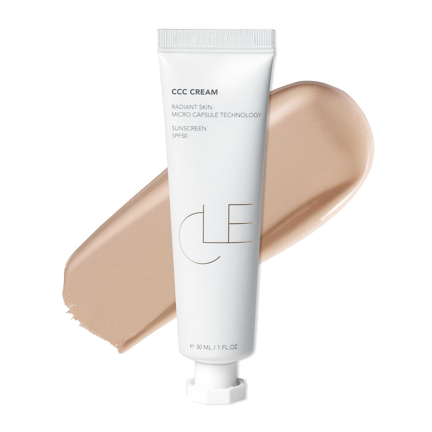 CLE Cosmetics CCC Cream (Neutral Medium Light 201 / SPF 50) - Color Correcting With Sunscreen - Lightweight, Hydrating Foundation - BB & CC Hybrid - Light to Medium Coverage - 1 fl oz - Image 2
