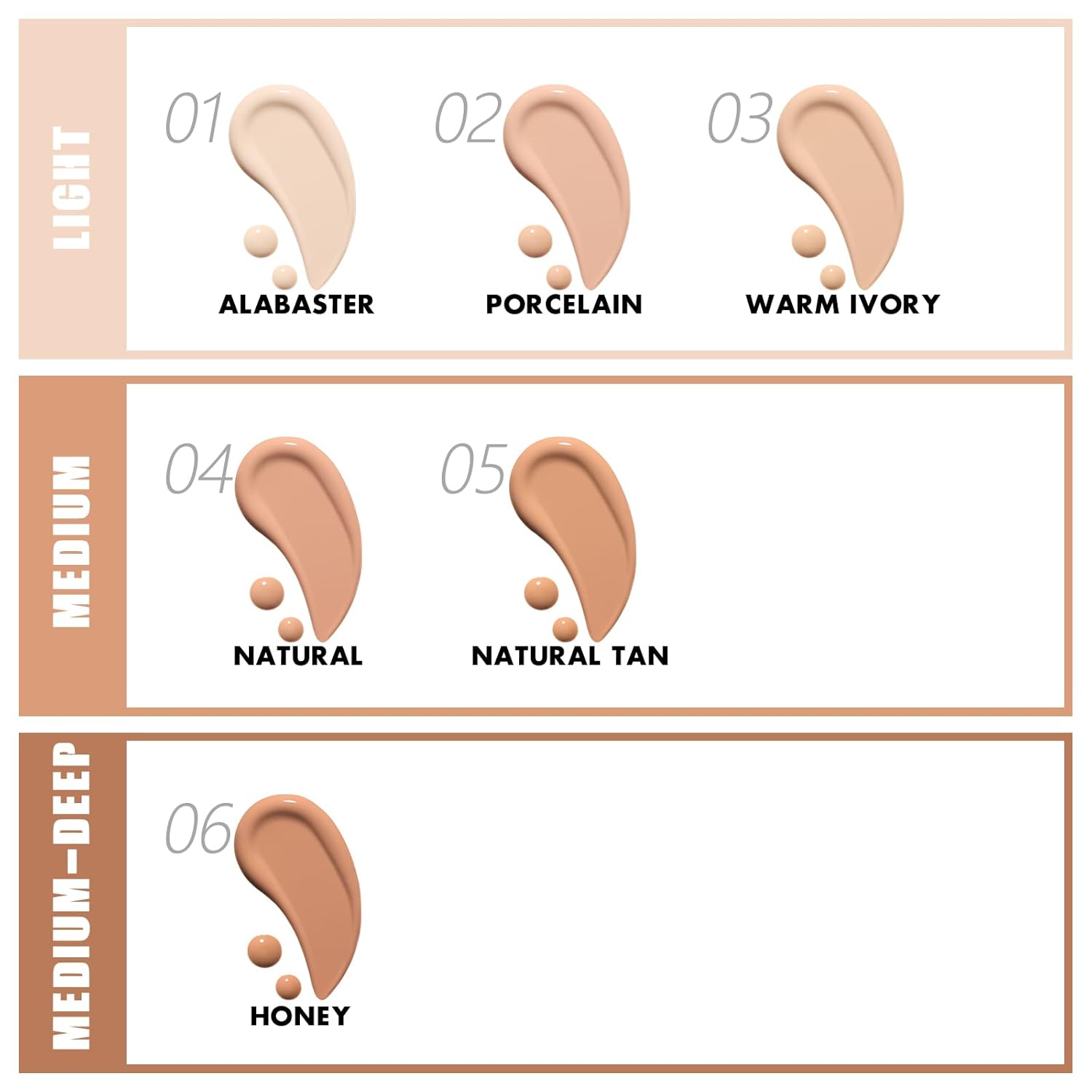 FOCALLURE 2 Pcs Liquid Foundation, Skin Evolution Foundation + Concealer, Full Coverage Foundation Makeup, Durable, Waterproof, Oil-Control, Hides Wrinkles & Lines, Warm Ivory - Image 5