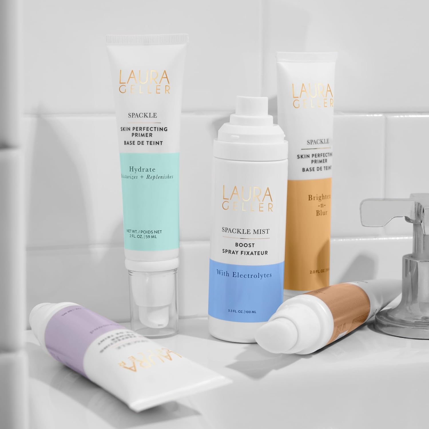 LAURA GELLER NEW YORK Spackle Mist Boost Setting Spray with Electrolytes - Long-Lasting Makeup Spray with Blue Light Protection - Dewy Skin Makeup Setting Spray - Image 7