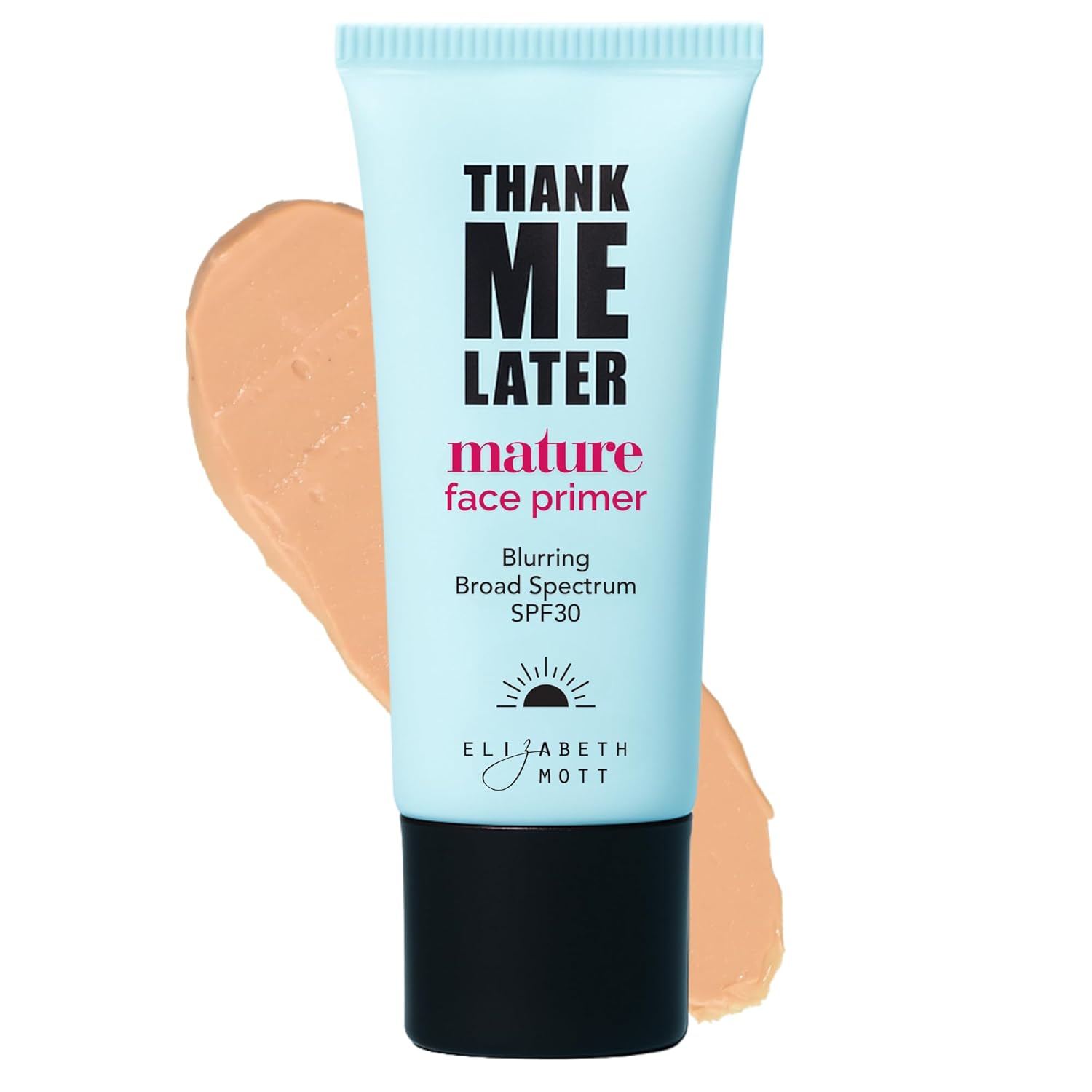 Elizabeth Mott Thank Me Later Blurring Face Primer SPF 30 – Lightweight, Hydrating Makeup Primer - Smooths Fine Lines & Wrinkles for a Soft-Focus Finish – Mineral-Based, Cruelty-Free Formula – 30g - Image 2