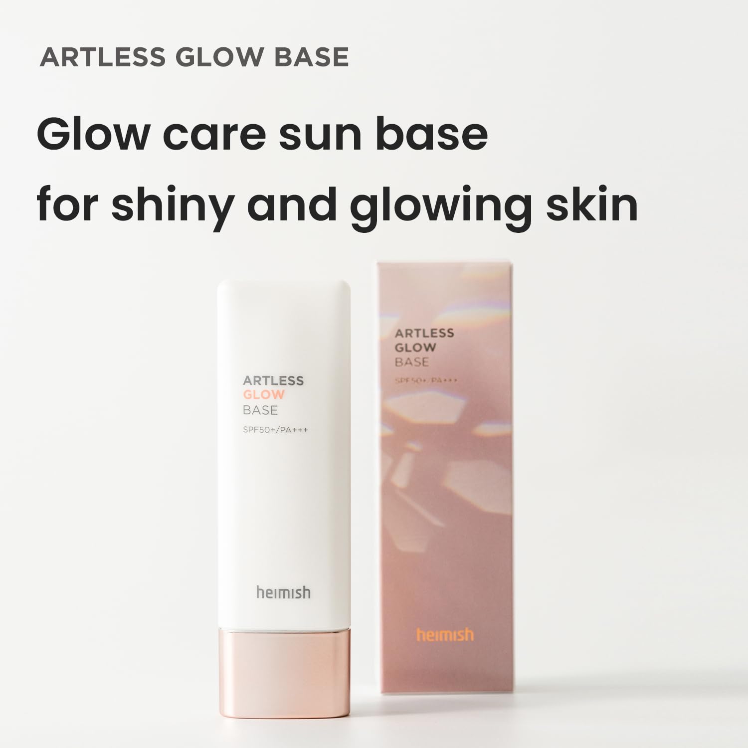HEIMISH Artless Glow Base 1.35fl.oz/40ml, Multipurpose Makeup Base, Primer, Highlighter, Tone Up Sunscreen for face, Lightweight, Non-greasy, Hydrating, Natural Finish with SPF 50+ PA++++ - Image 3