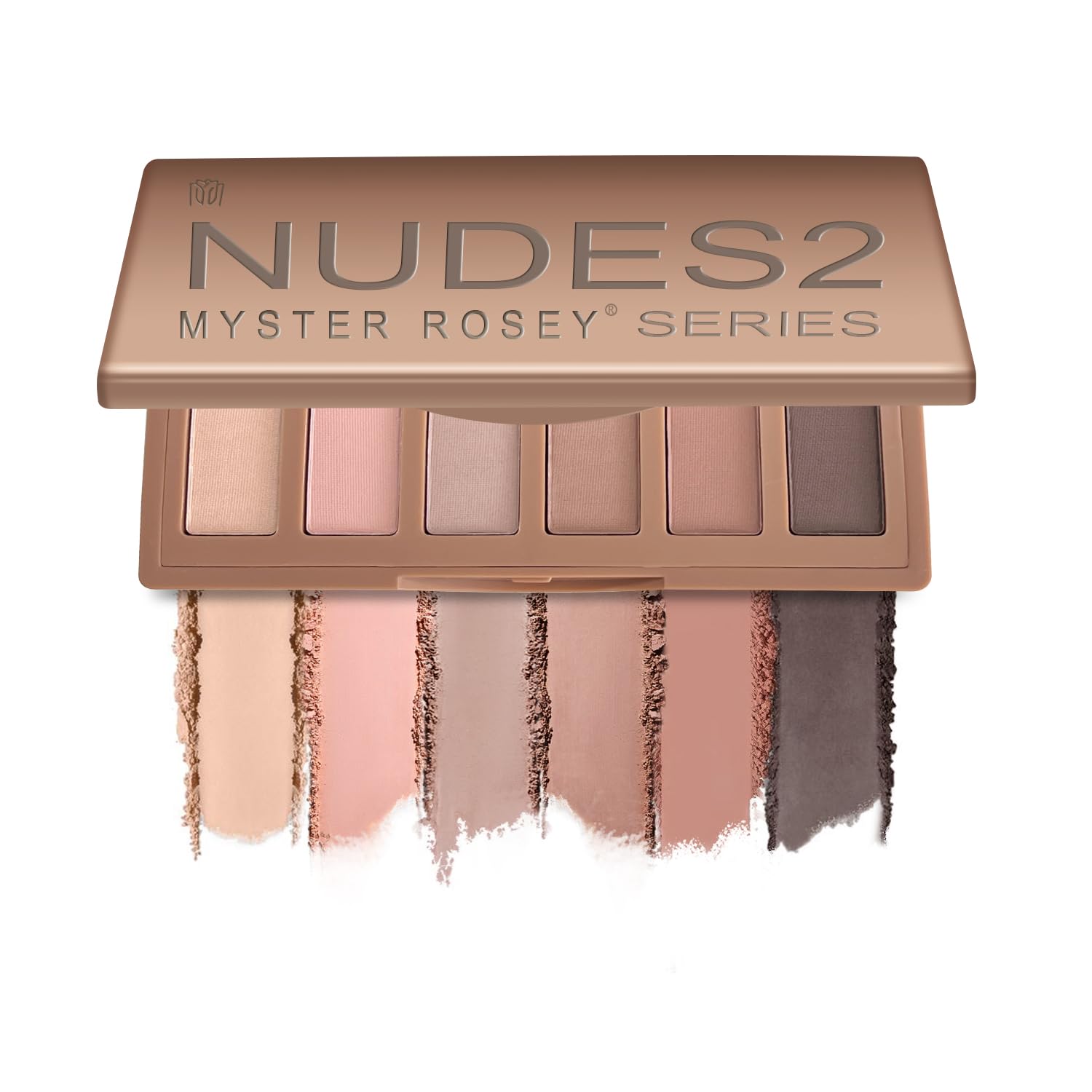 Nudes 2 Series Mini Eyeshadow Palette, Velvety Matte&Satin Finish, 6 Nude Taupe & Brown Neutral Eye Shadows, Travel Friendly Size, Vegan, Cruelty -free - Image 2