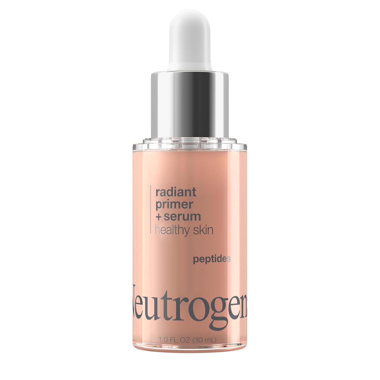 Neutrogena Healthy Skin Radiant Booster Primer & Serum, Skin-Evening Serum-to-Primer with Peptides & Pearl Pigments, Evens the Look of Skin's Tone & Smooths Texture, 1.0 fl. oz - Image 2