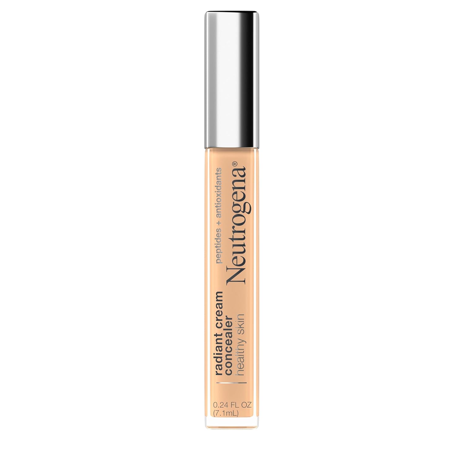 Neutrogena Healthy Skin Radiant Brightening Cream Concealer with Peptides & Vitamin E Antioxidant,Lightweight Perfecting Concealer Cream,Non-Comedogenic,Sugar Light 03 with warm undertones,0.24 oz - Image 2