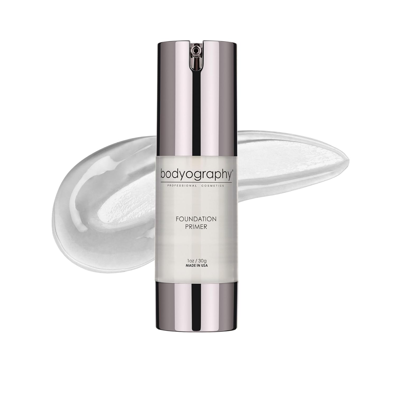 BODYOGRAPHY - Foundation Primer (Clear): Flawless Anti-Aging Salon Makeup Primer w/Vitamin E, A, Jojoba, Grapeseed Oil | Control Shine | Gluten-Free, Cruelty-Free, 1 oz. - Image 2