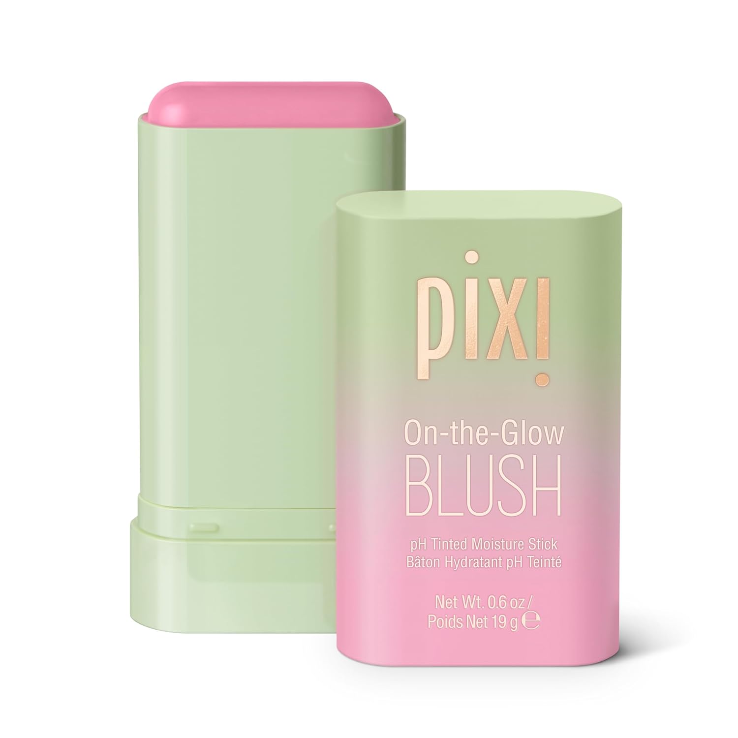 Pixi On-the-Glow Blush - CheekTone, pH Reactive Hydrating Tinted Moisture Blush Stick with Ginseng, Aloe Vera & Fruit Extracts, for Cheeks & Lips, 19g / 0.6oz, Paraben-Free - Image 2