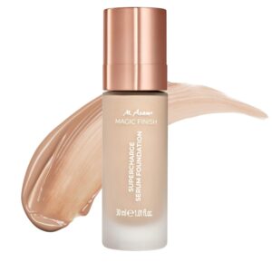 M. Asam MAGIC FINISH Supercharge Serum Foundation Warm Sand (1.01 Fl Oz) – Moisturizing Make Up & Firming Face Serum In One, Anti-aging CC Cream With Optimal Coverage & Hyaluronic Acid