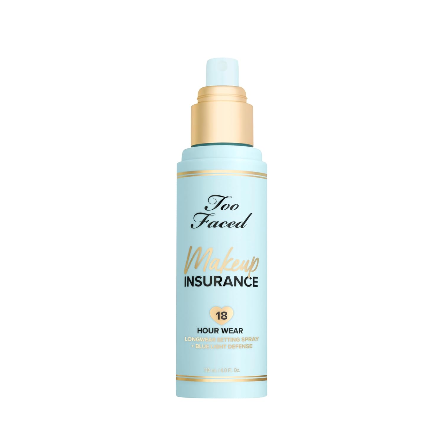Too Faced Makeup Insurance Setting Spray | Hydrating, Long Lasting, Vegan + Cruelty Free, 4 Fl Oz - Image 7