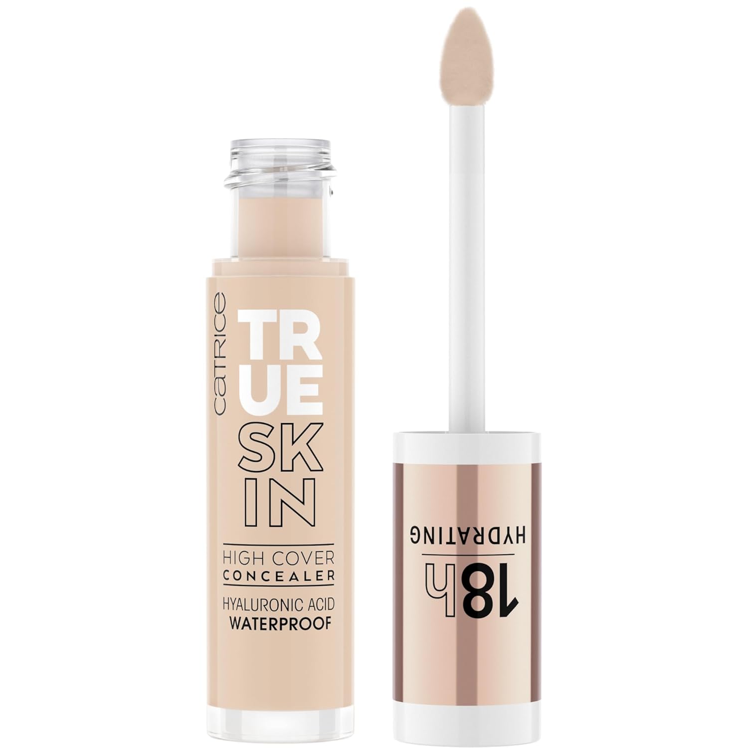 Catrice | True Skin High Cover Concealer (010 | Cool Cashmere) | Waterproof & Lightweight for Soft Matte Look | With Hyaluronic Acid & Lasts Up to 18 Hours | Vegan, Cruelty Free - Image 2