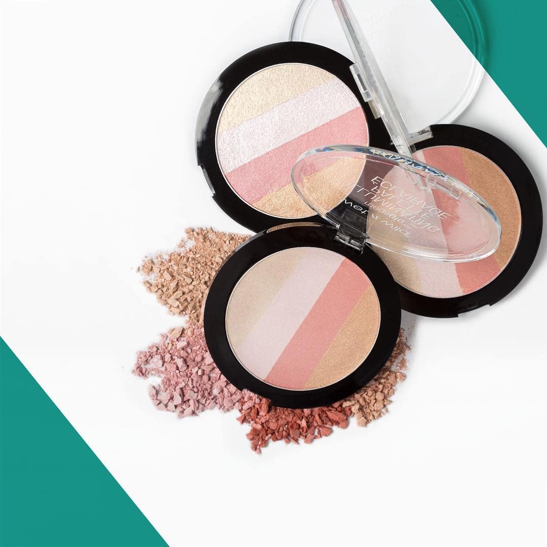 wet n wild MegaGlo Illuminating Blush Makeup Powder Palette, Catwalk Pink, Highlighter Face Make Up - Image 8