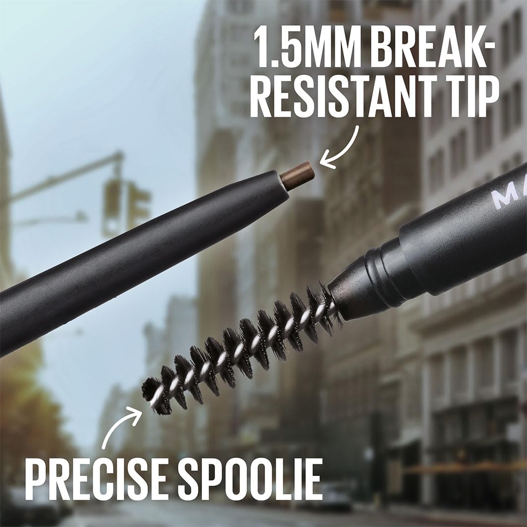 Maybelline Express Brow Ultra Slim Eyebrow Makeup, Brow Pencil with Precision Tip and Spoolie for Defined Eyebrows, Blonde, 1 Count, Packaging May Vary - Image 6