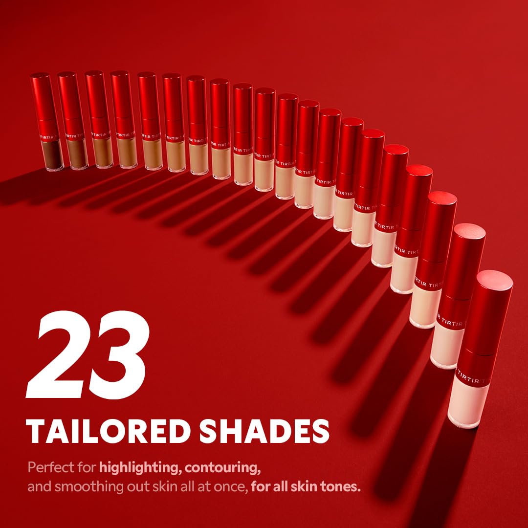 TIRTIR Glide&Hide Blurring Concealer - Creamy texture, Conceals dark circles and wrinkles, Dual formula (liquid tip & balm stick), Long-lasting wear, Korean Makeup, #0.5N, 0.28 Oz - Image 4