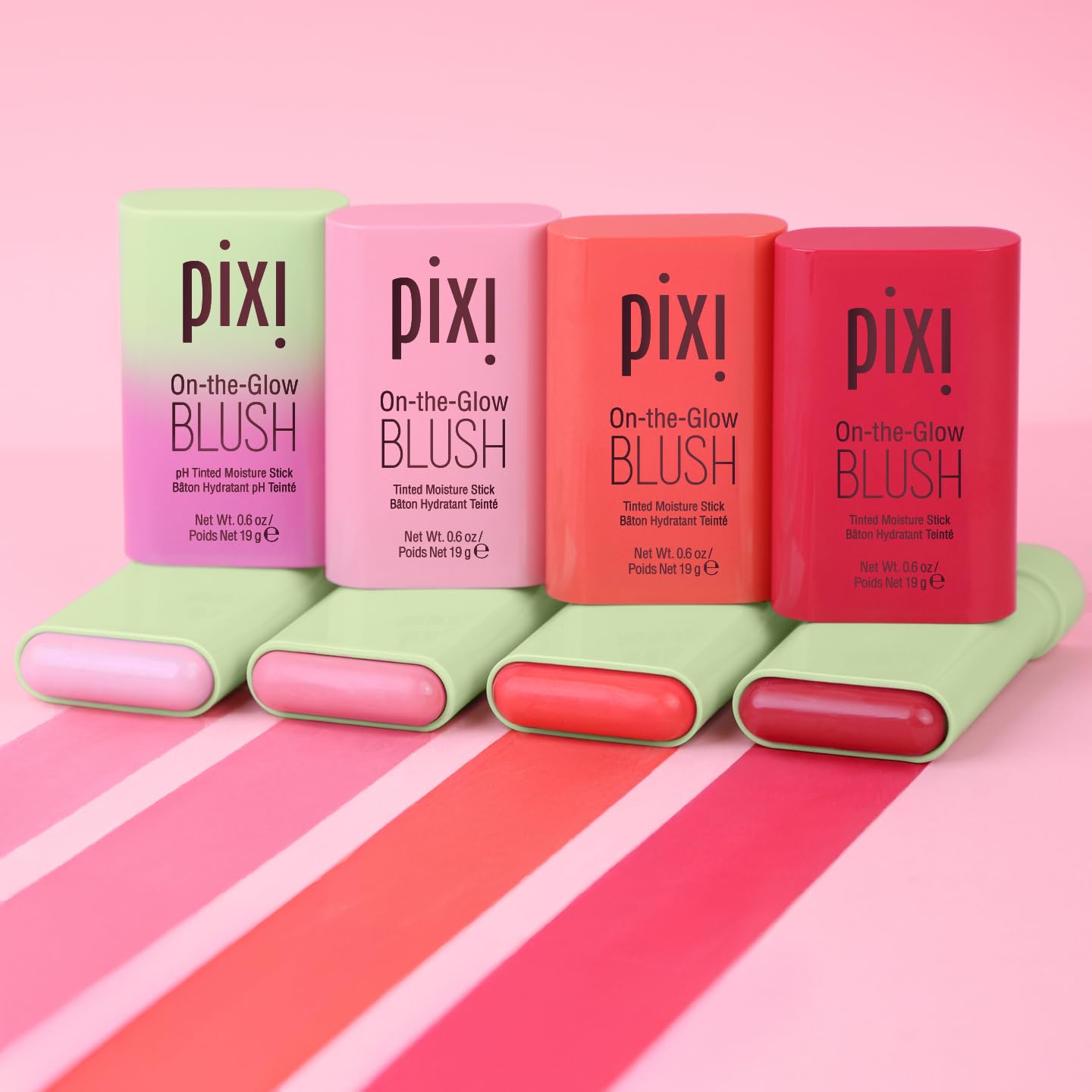 Pixi On-the-Glow Blush - CheekTone, pH Reactive Hydrating Tinted Moisture Blush Stick with Ginseng, Aloe Vera & Fruit Extracts, for Cheeks & Lips, 19g / 0.6oz, Paraben-Free - Image 9