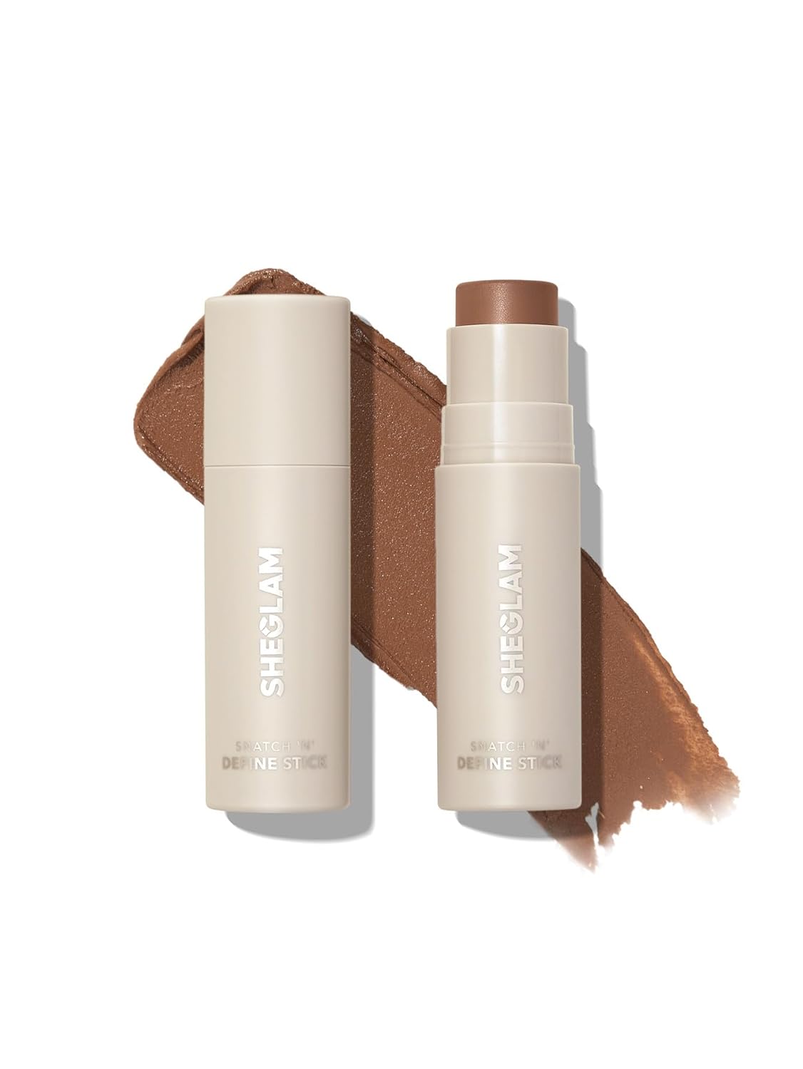 SHEGLAM Snatch 'n' Define Cream Contour Stick Long Lasting Highly Pigmented Sweat Proof Face Bronzer Makeup - Earthy Sepia - Image 2