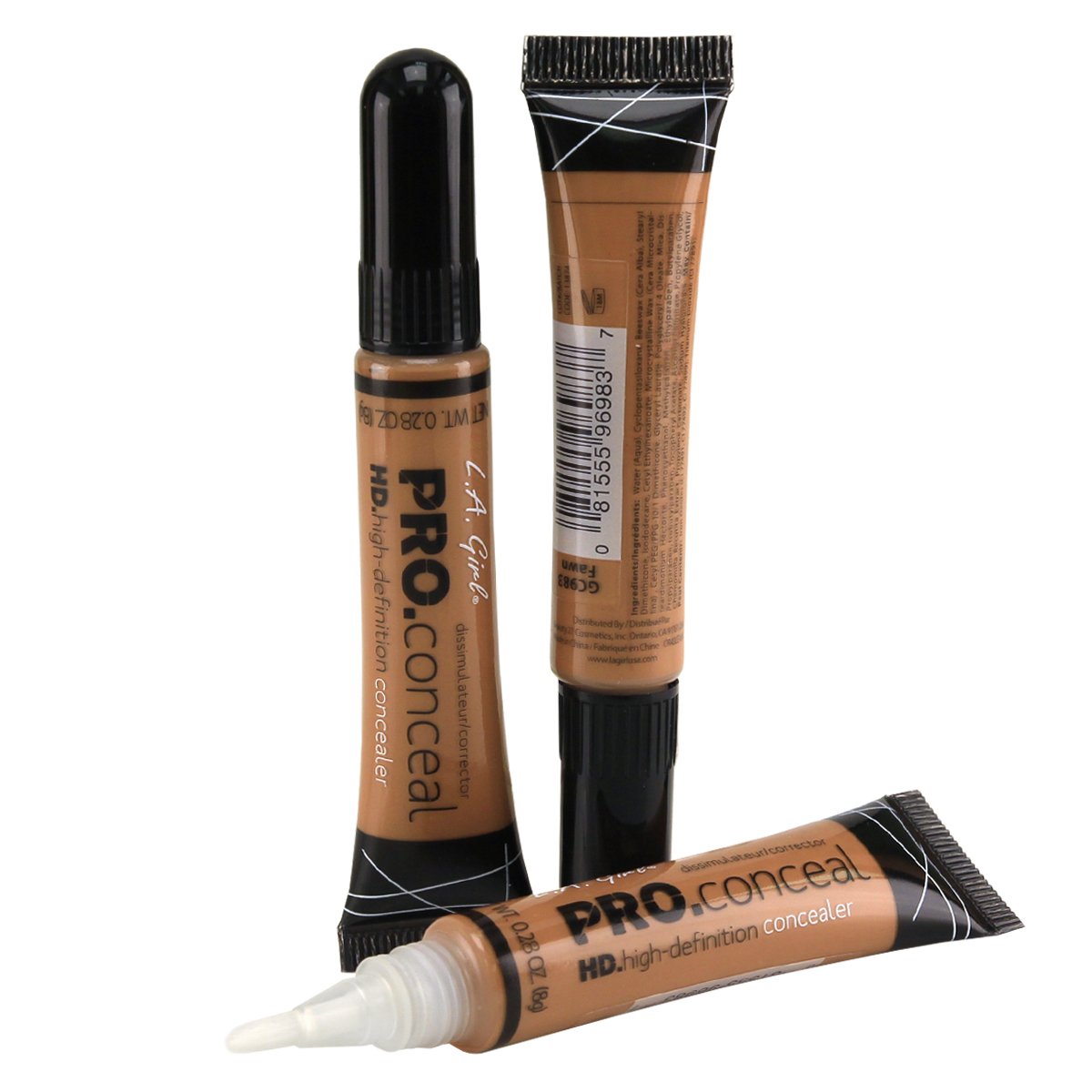 LA Girl HD Conceal High Definition Pro Concealer GC983 Fawn bundle 3-Pack - Image 3