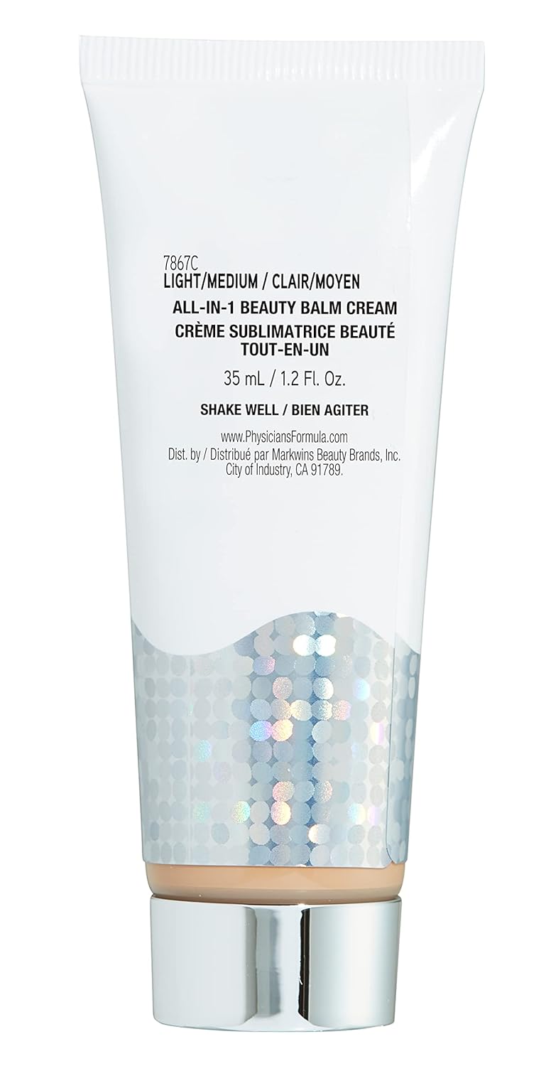 Physicians Formula Super BB Cream. All in 1 Tinted Beauty Balm Foundation Cream, Sheer Moisturizing Coverage, Cruelty Free Light/Medium - Image 9
