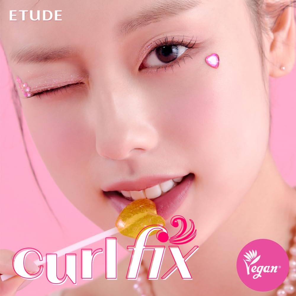 ETUDE Curl Fix Mascara Black 1+1 Set, Lash Mascara, Strong Curl Up, Long-Lasting, Waterproof, Light-Weight, Korean Makeup, Beauty, Vegan Certified (0.27 * 2 Fl Oz) - Image 8