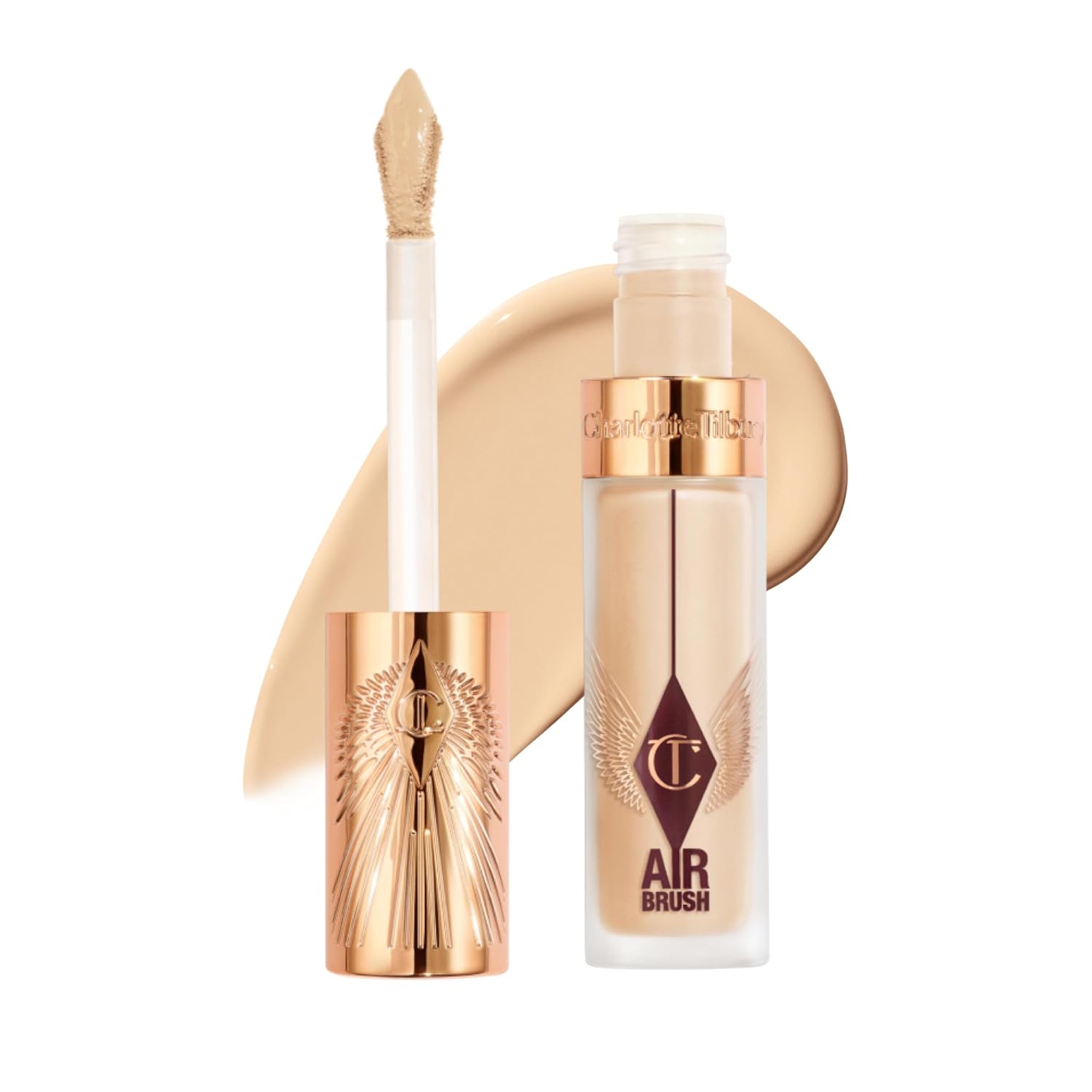 Charlotte Tilbury AIRbrush Flawless Blur Concealer - Longwear Concealer for Dark Circles, Blemishes, Redness & More - Hydrating, Crease-Proof & Full Coverage with a Natural Matte Finish - Image 2