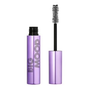 e.l.f. Big Mood Mascara, Instantly Creates Long-Lasting, Bold & Lifted, Voluminous Lashes, Infused with Jojoba Wax, Black, 0.30 fl Oz